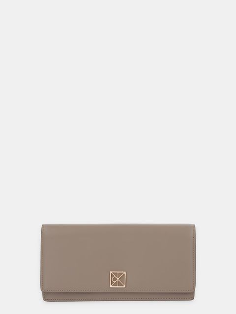 Calvin Klein portfel skórzany damski kolor beżowy LV04F1098G - zdjęcie produktu nr 1