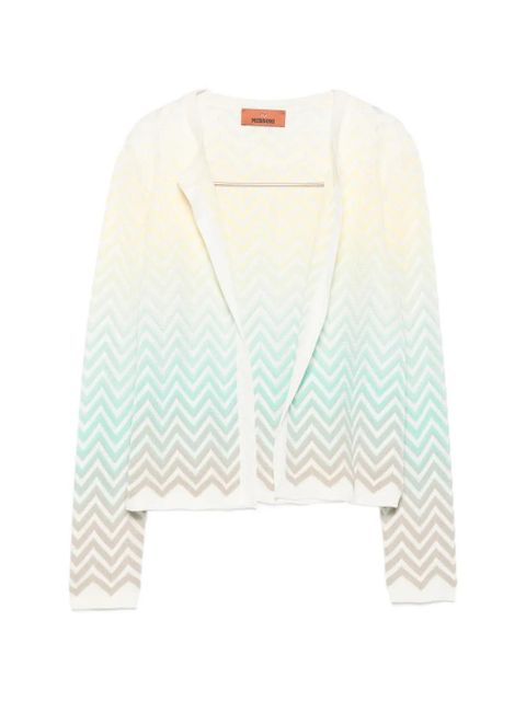 Missoni zigzag-pattern cardigan - Neutrals - zdjęcie produktu nr 1