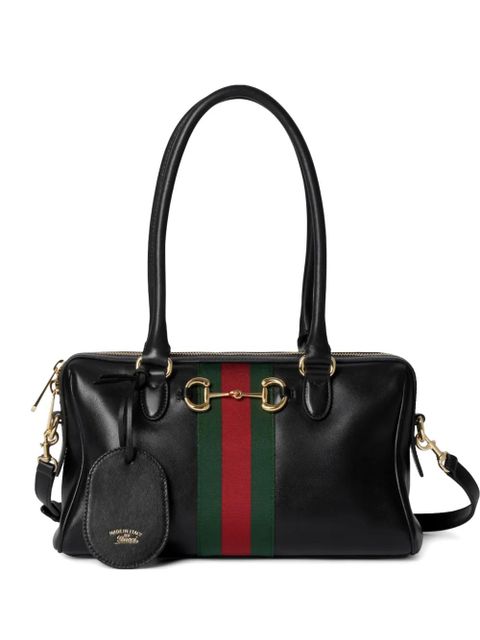 Gucci medium Borsetto leather tote bag - Black - zdjęcie produktu nr 1
