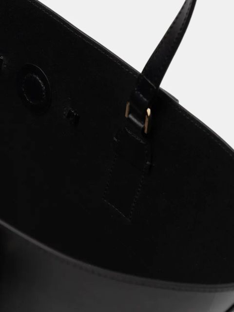 Tommy Hilfiger torebka skórzana kolor czarny AW0AW17209