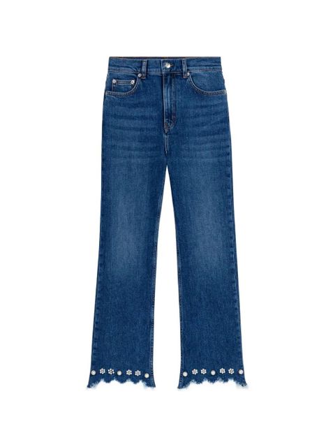 Maje embellished frayed jeans - Blue - zdjęcie produktu nr 1