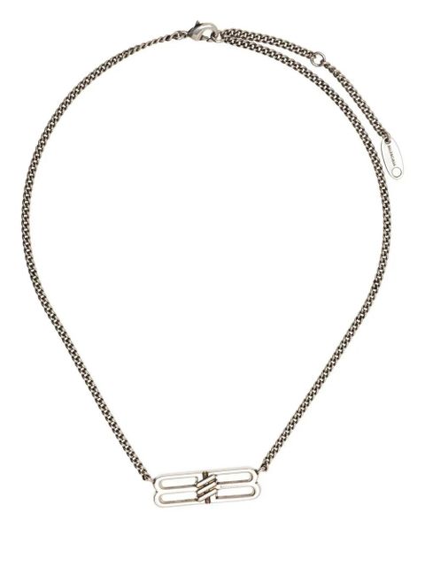 Balenciaga BB-logo necklace - Silver