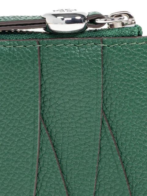 Tory Burch zip leather wallet - Green