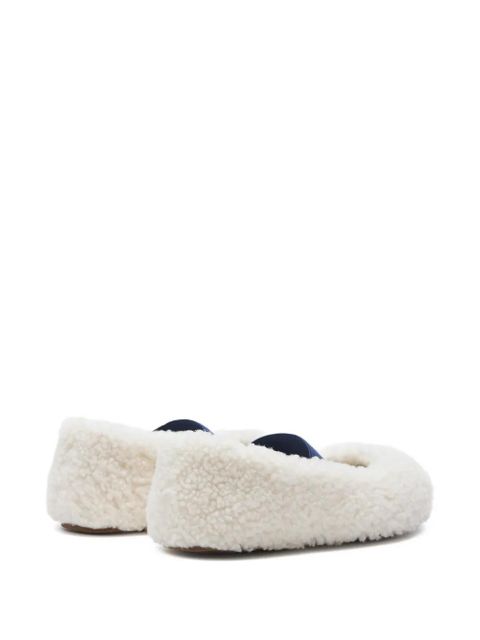 Moon Boot shearling ballet flats - White - zdjęcie produktu nr 2