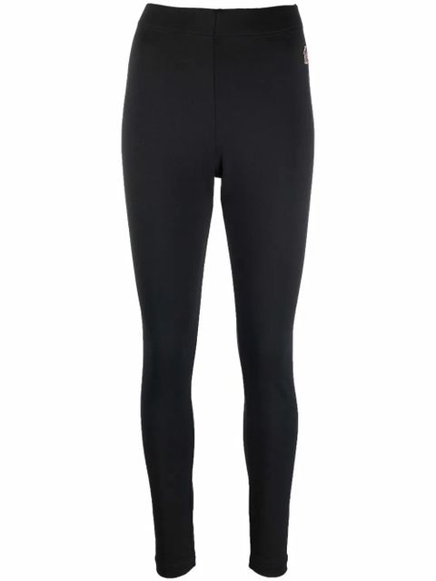 Moncler Grenoble light fleece leggings - Black - zdjęcie produktu nr 1