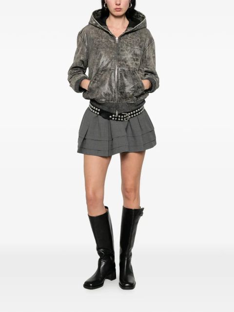 Alexander Wang hooded zip-up jacket - Grey - zdjęcie produktu nr 2