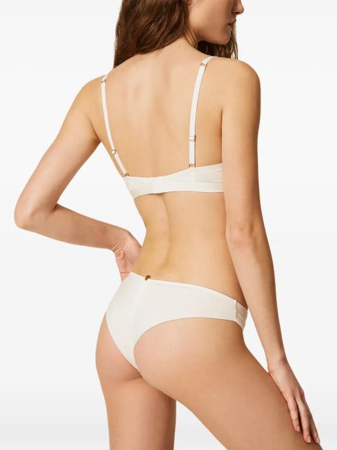 TWINSET Charmeuse triangle bra - White