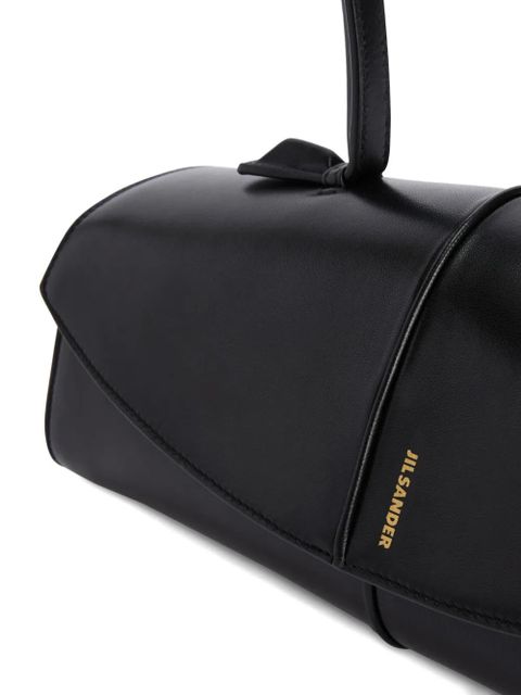 Jil Sander Linea leather shoulder bag - Black