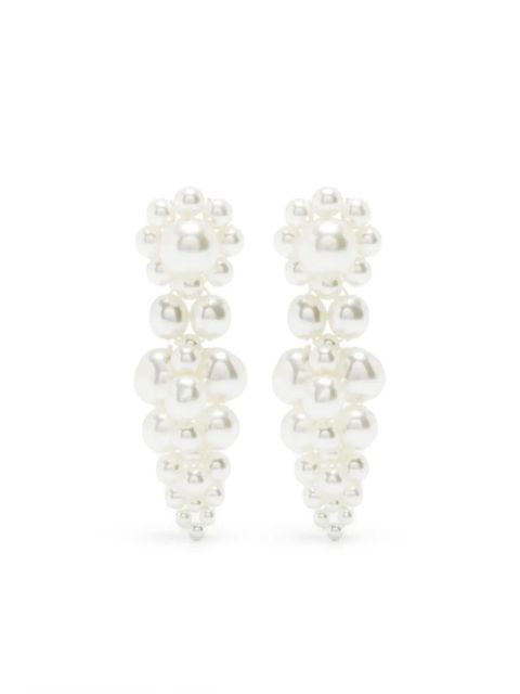 Simone Rocha Mini Cluster faux-pearl drop earrings - White - zdjęcie produktu nr 1