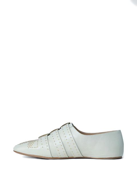Chloé Susanna buckle-detail leather loafers - Neutrals - zdjęcie produktu nr 2
