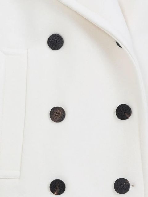 Jacquemus double-breasted coat - White
