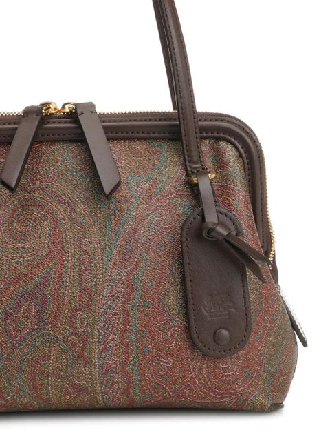 ETRO paisley top handle tote bag - Brown