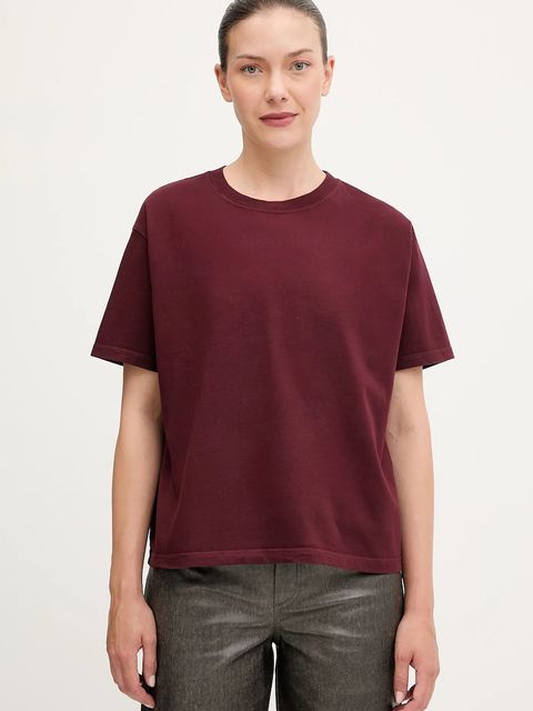 American Vintage t-shirt bawełniany damski kolor brązowy FIZ02A - zdjęcie produktu nr 1