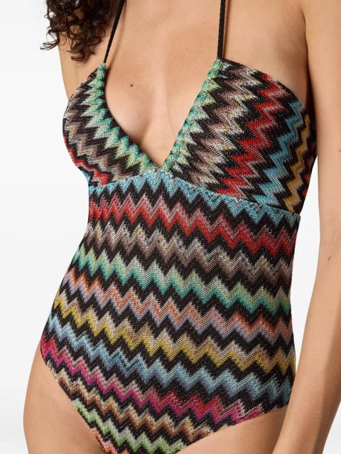 Missoni zigzag-pattern swimsuit - Black