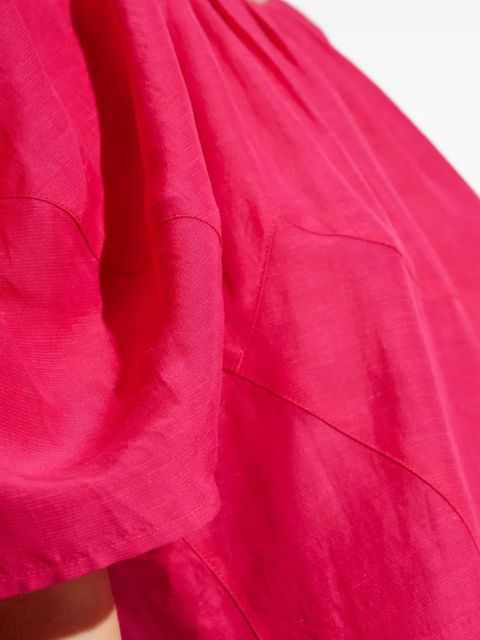 Tory Burch balloon-sleeve midi dress - Pink - zdjęcie produktu nr 2