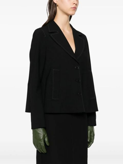 Marni contrast-stitching jacket - Black - zdjęcie produktu nr 2