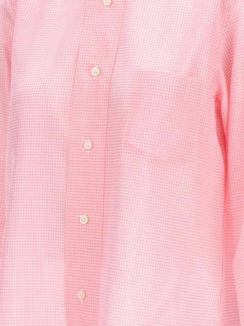 Comme Des Garçons checked long-sleeve shirt - Pink