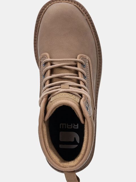 G-Star workery HUNTINGTON MID BSC W damskie kolor beżowy na płaskim obcasie D28181-01-5062