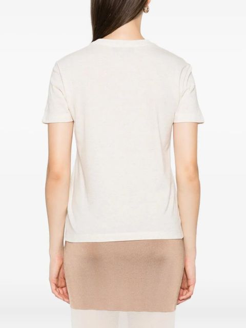FENDI sequin-embellished T-shirt - Neutrals