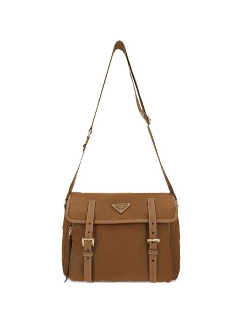 Prada medium triangle-logo cross body bag - Brown - zdjęcie produktu nr 1