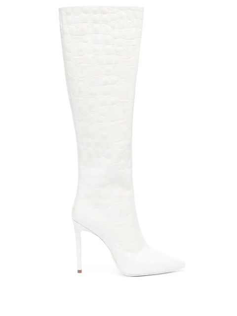 Paris Texas 110mm leather stiletto boots - White - zdjęcie produktu nr 1