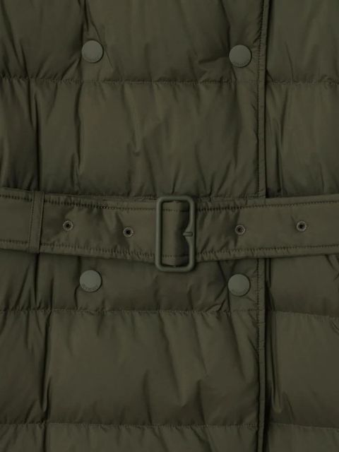 Burberry double-breasted belted puffer coat - Green - zdjęcie produktu nr 2