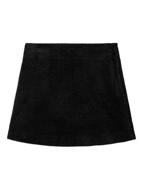 GANNI corduroy mini skirt - Black