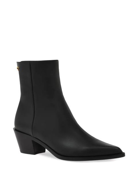 Gianvito Rossi Kinney pointed-toe ankle boots - Black - zdjęcie produktu nr 2