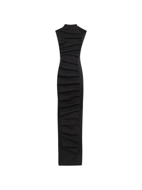 A.W.A.K.E. Mode draped-details maxi dress - Black - zdjęcie produktu nr 1