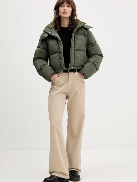 Tommy Jeans kurtka puchowa kolor zielony zimowa oversize DW0DW21624 - zdjęcie produktu nr 2