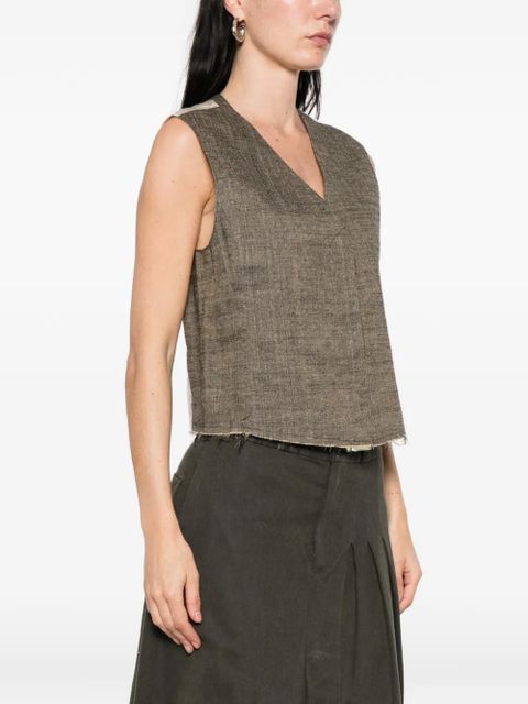 OUR LEGACY Base V-neck waistcoat - Brown