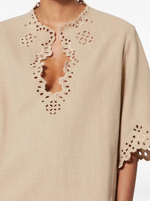 MARANT ÉTOILE Shana broderie anglaise T-shirt - Neutrals