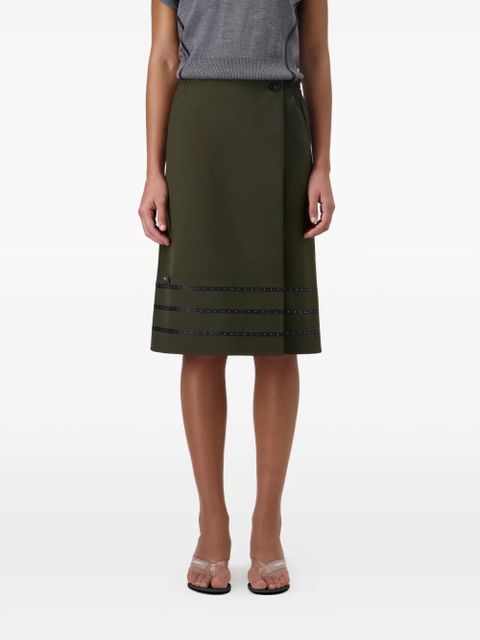 Coperni wedge thong sandals - White