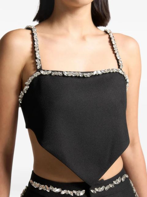 Manière De Voir Eloise embellished-strap top - Black