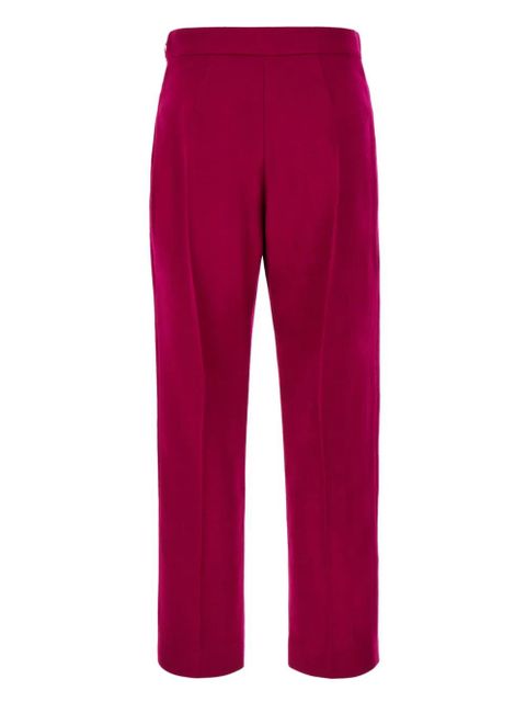 FENDI wool-blend cropped trousers - Red - zdjęcie produktu nr 2