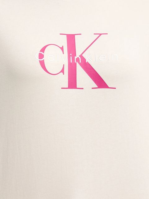 Calvin Klein Jeans t-shirt bawełniany damski kolor beżowy LV047B865G