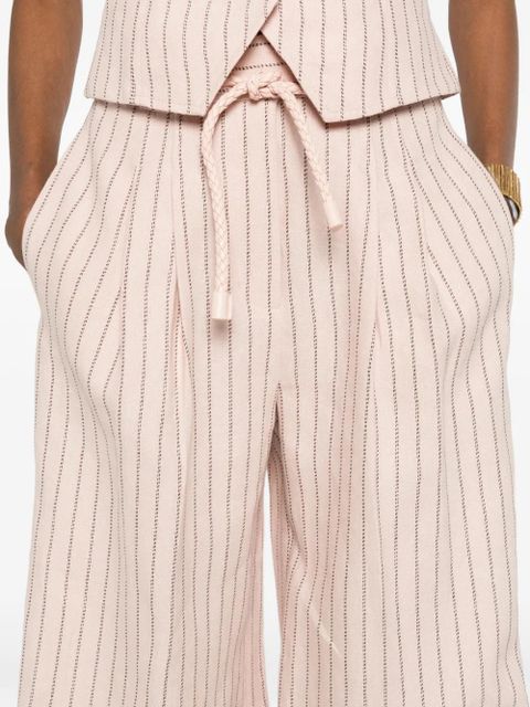 ZIMMERMANN Alchemy striped trousers - Pink