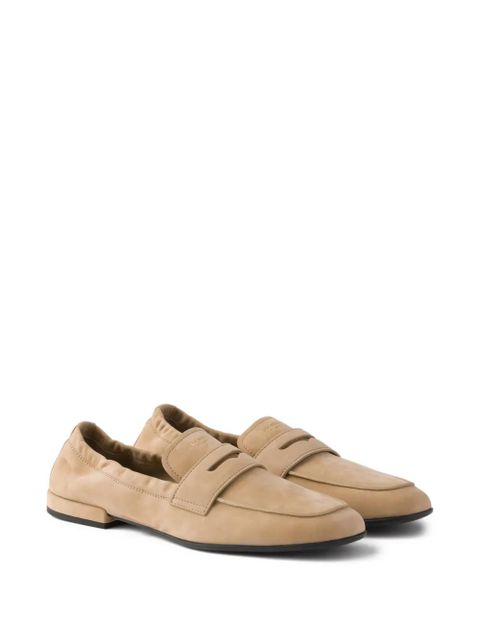 Prada leather loafers - Neutrals - zdjęcie produktu nr 2
