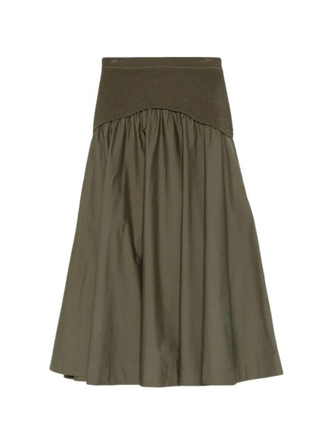 Simkhai knitted-panel midi skirt - Green - zdjęcie produktu nr 1