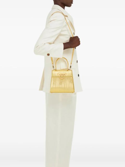 Ferragamo small Iconic top-handle cross body bag - Gold