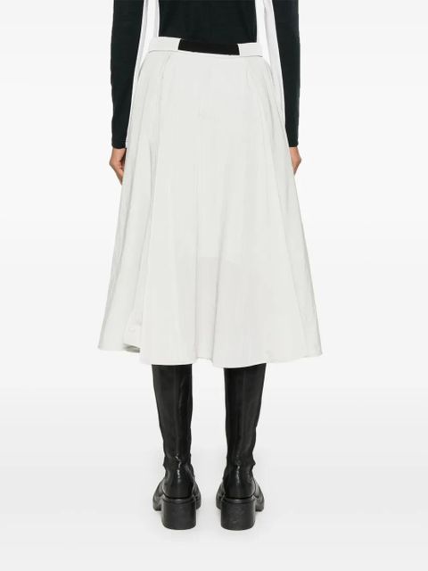 Moncler A-line midi skirt - Grey