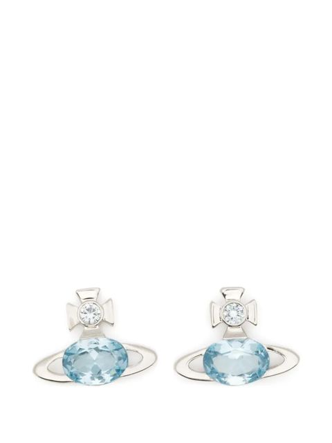 Vivienne Westwood Allie crystal-embellished earrings - Silver - zdjęcie produktu nr 1