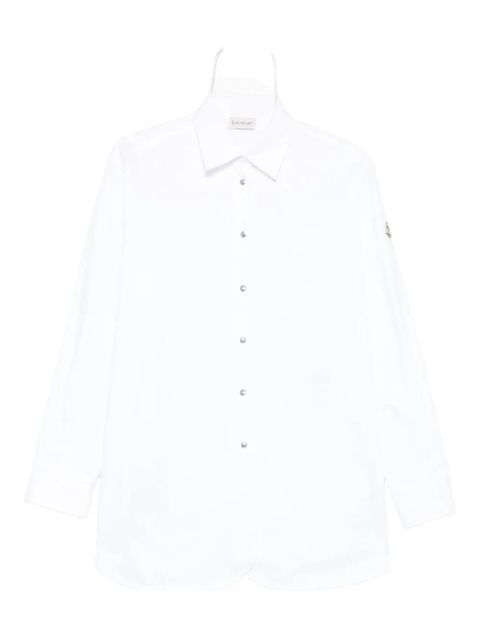 Moncler oxford cotton shirt - Neutrals