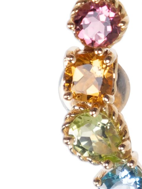 Dolce & Gabbana 18K yellow gold Rainbow gemstone single earring