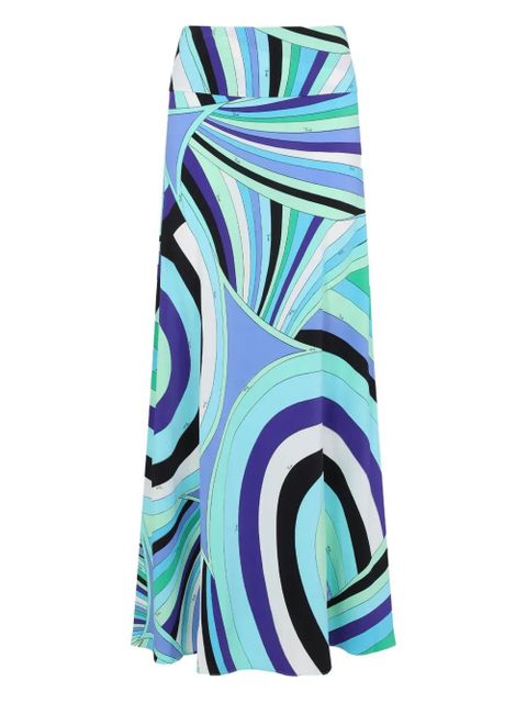 PUCCI abstract-print skirt - Blue - zdjęcie produktu nr 1