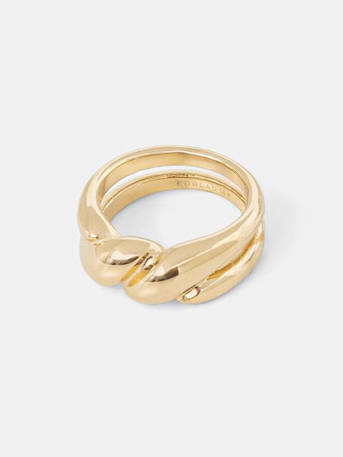 EDBLAD pierścionek pozłacany Twist 127941 - zdjęcie produktu nr 1