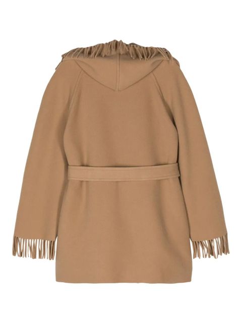 Balenciaga fringed-edge hooded cardi-coat - Neutrals - zdjęcie produktu nr 2