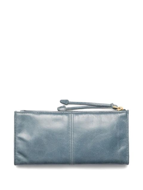 Prada logo plaque wallet - Blue