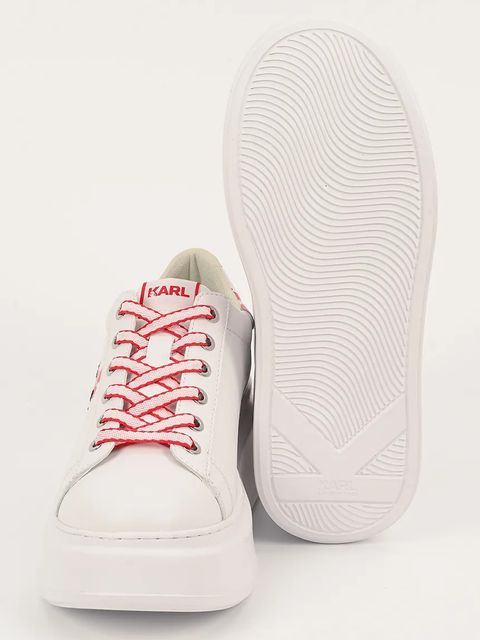 Karl Lagerfeld sneakersy skórzane ANAKAPRI damskie kolor biały KL63518V