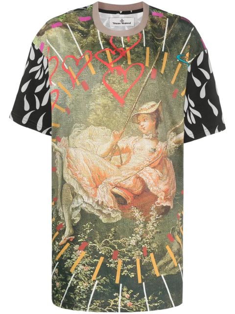 Vivienne Westwood The Swing-print organic cotton T-shirt - Green - zdjęcie produktu nr 1
